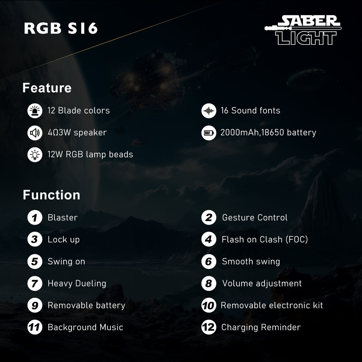 Saberlight® Duelist Lightsaber (BUY 1 GET 1 FREE)