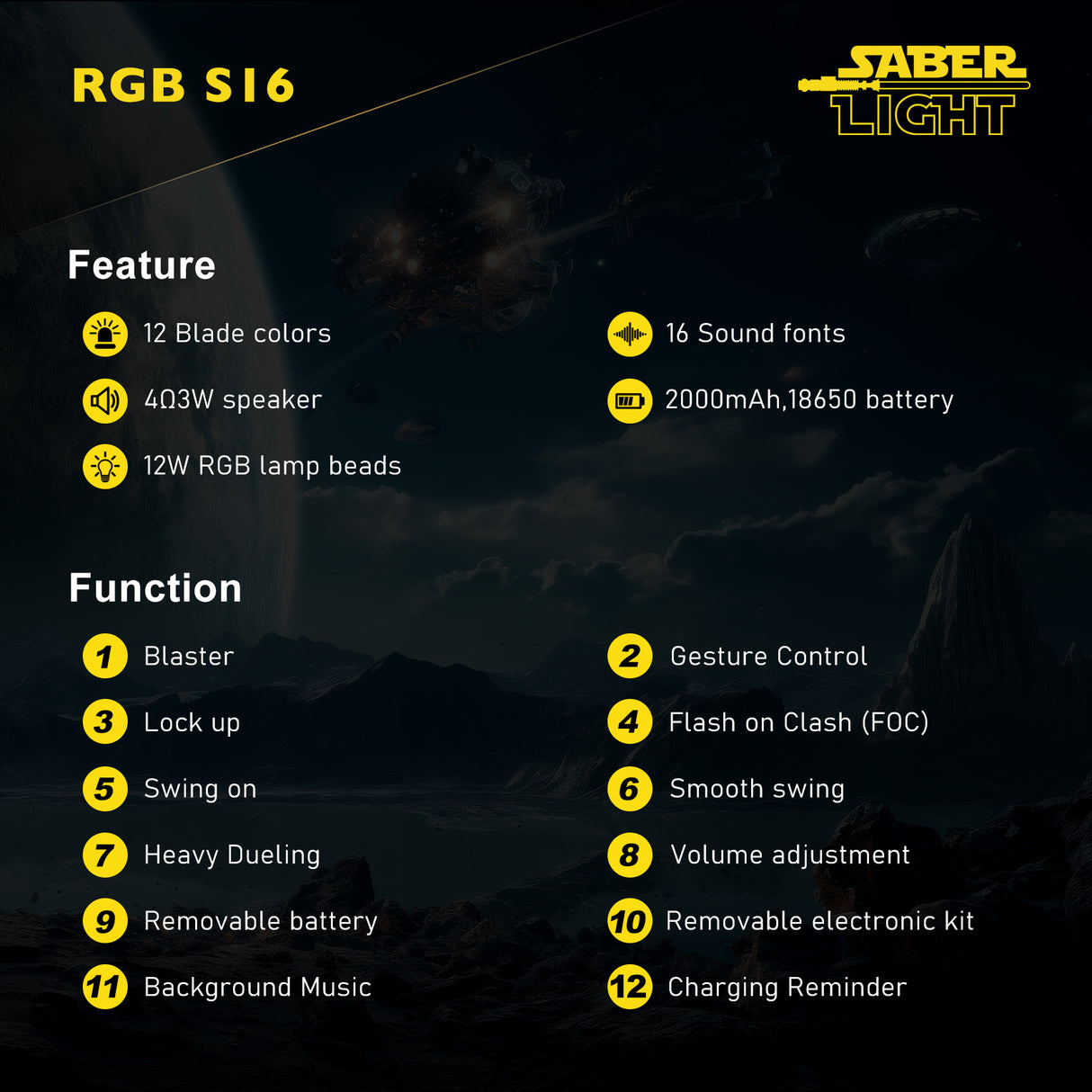 Saberlight® Duelist Lightsaber (BUY 1 GET 1 FREE)