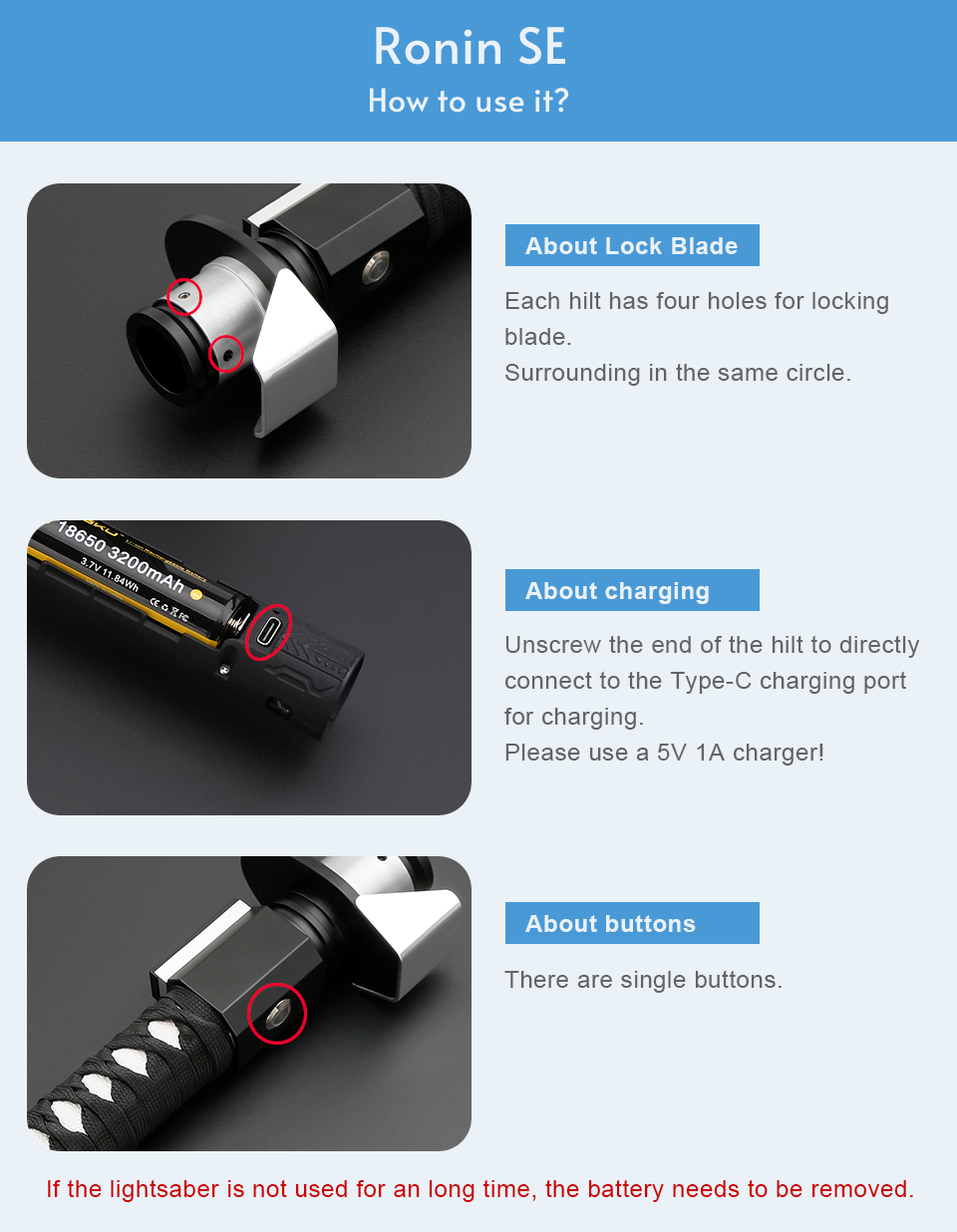 Ronin SE mit flacher Klinge