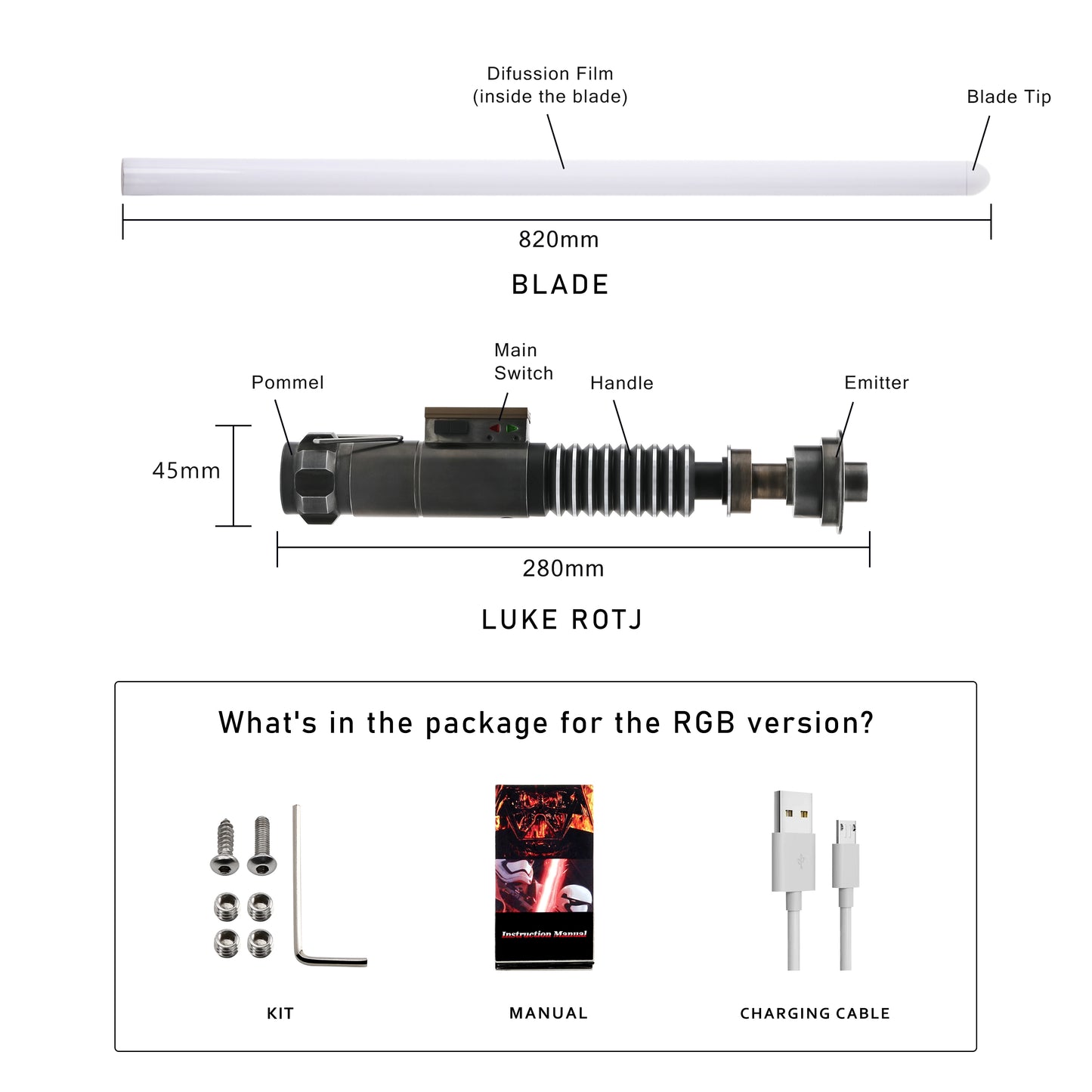 Réplique de Luke ROTJ V2