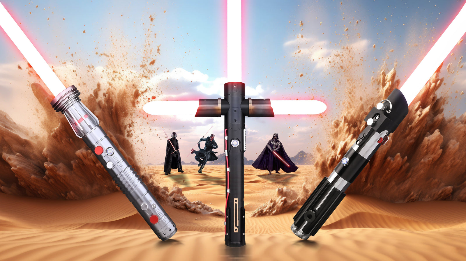 Ultimate guide to buying a lightsaber showing a premium lightsaber collection