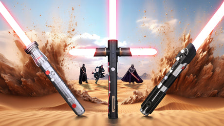 Ultimate guide to buying a lightsaber showing a premium lightsaber collection
