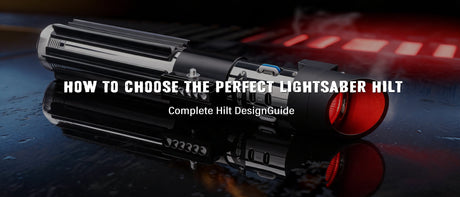 A guide showing different lightsaber hilt styles and designs for beginners